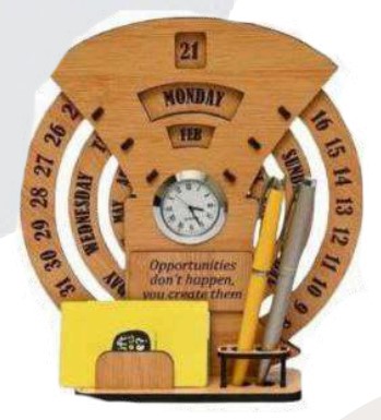 Rotating Calendar for Office Desk and Executive Table Display, Creative Date Utility Gift for Corporate Gifting, Branding and Daily Professional Use